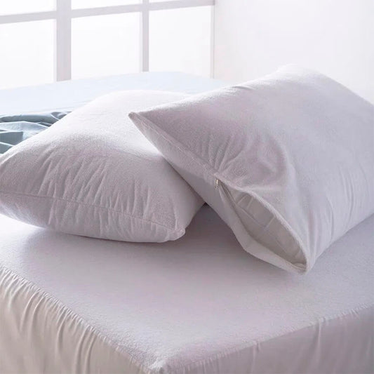 Protector de Almohada Impermeable Terry | Antirruido con Cremallera