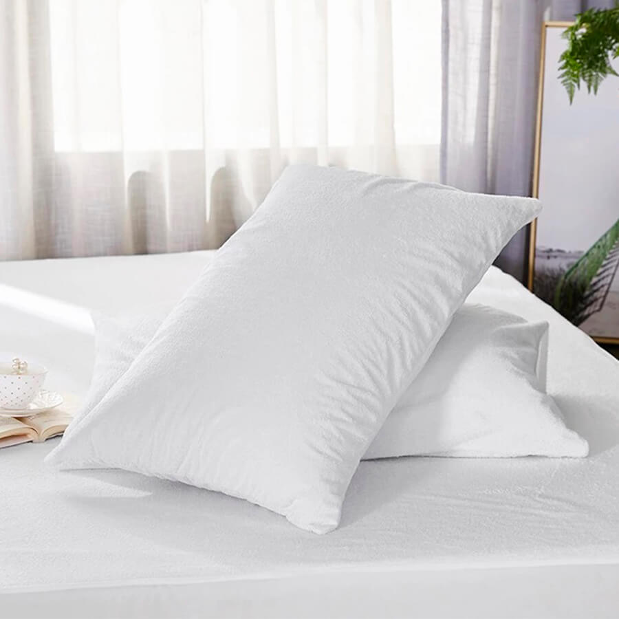 Protector de Almohada Impermeable Terry | Antirruido con Cremallera