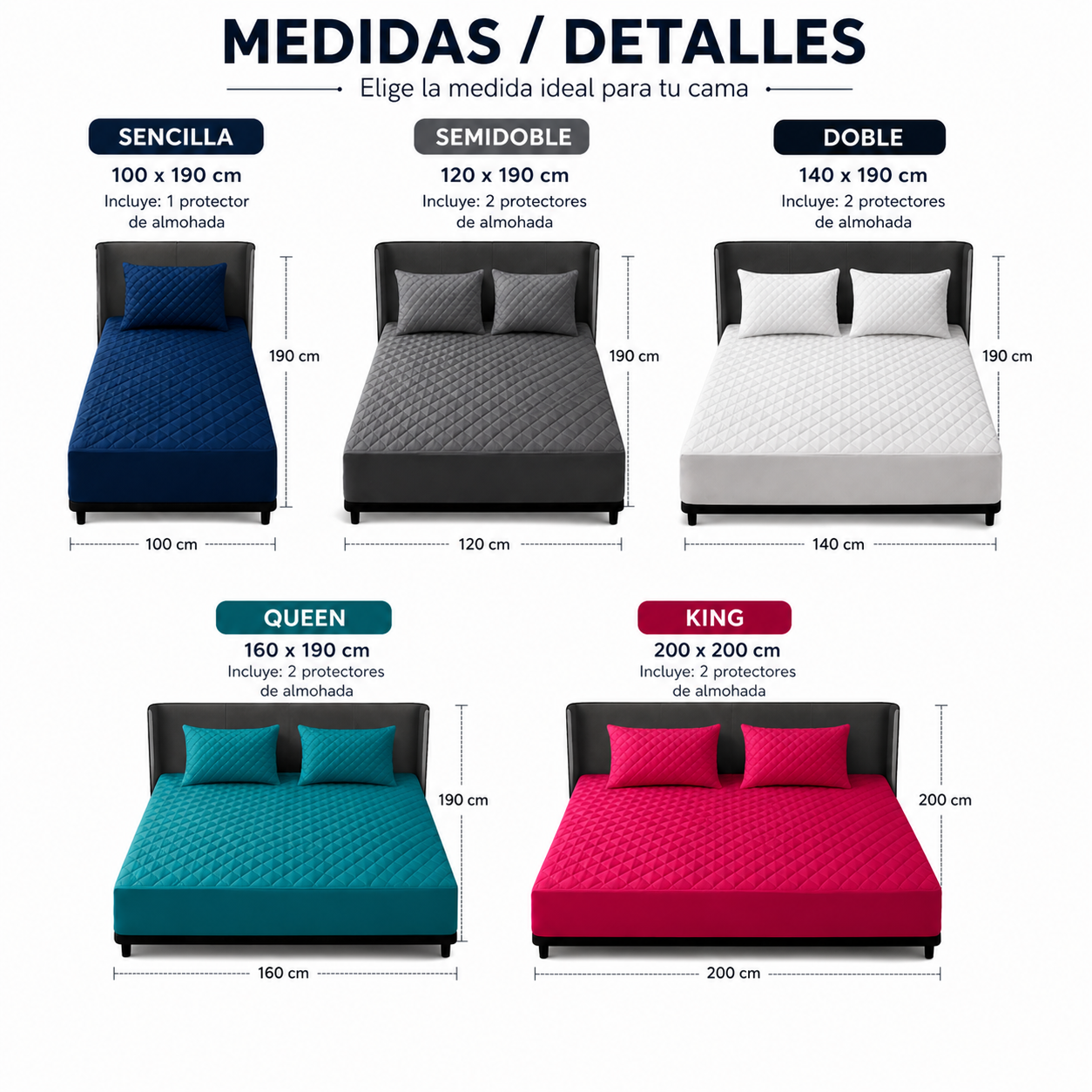 Protector de Colchón Antifluido| Ajuste Perfecto
