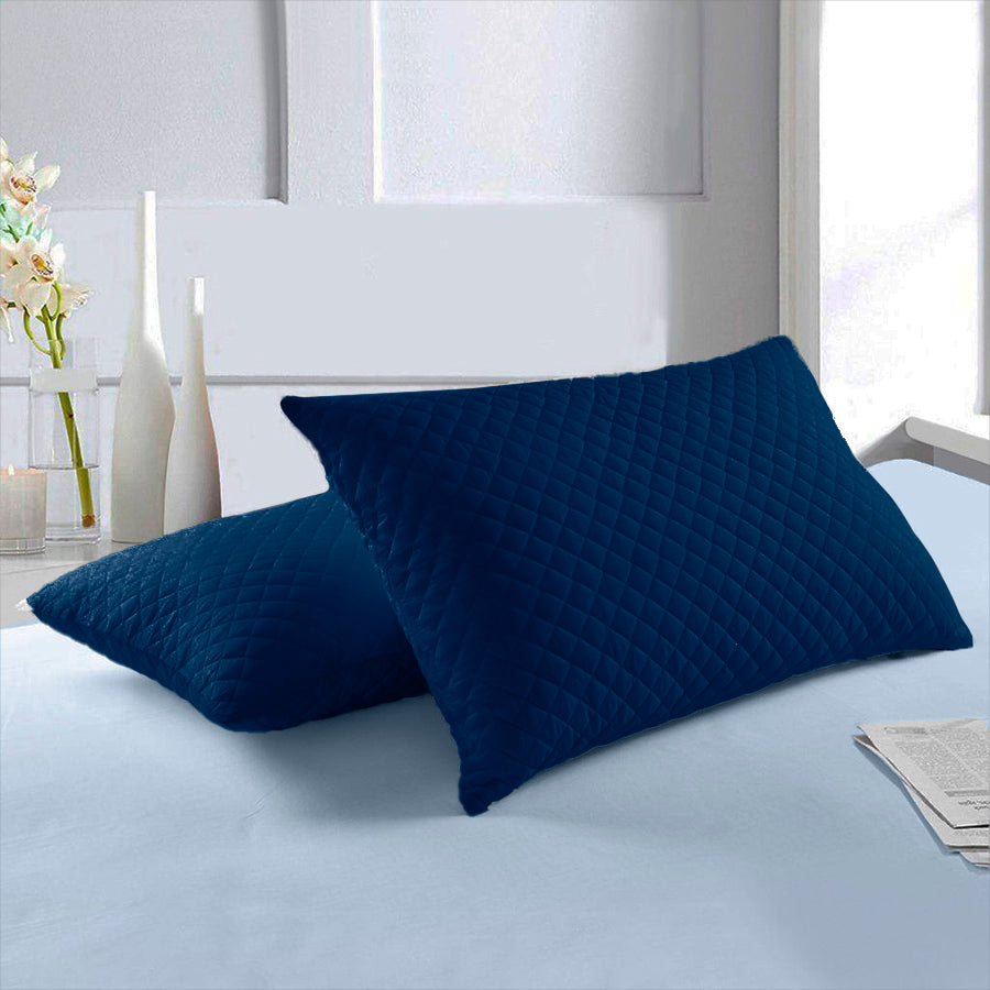 Combo x2 Protectores de Almohada Acolchados con Cremallera | Varios Colores