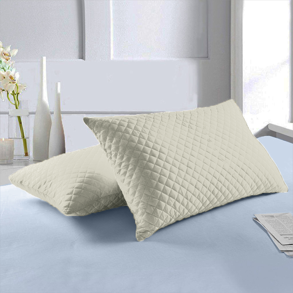 Combo x2 Protectores de Almohada Acolchados con Cremallera | Varios Colores