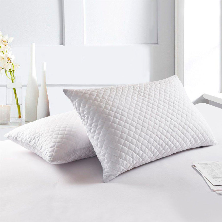 Combo x2 Protectores de Almohada Acolchados con Cremallera | Varios Colores