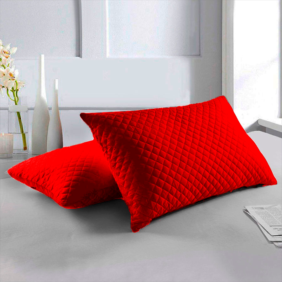Combo x2 Protectores de Almohada Acolchados con Cremallera | Varios Colores